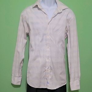 Tailorbyrd White and Sky Blue Button-Down Shirt